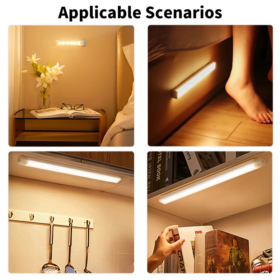 Motion Sensor LED Light – Wireless Night Light for Closet & Stairs